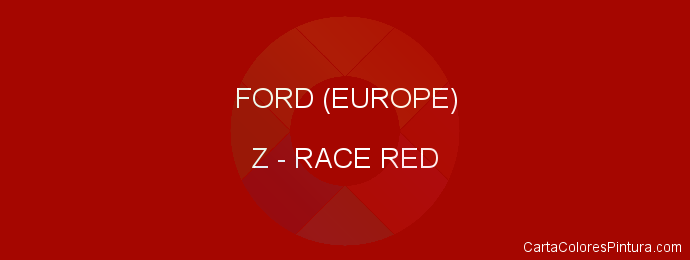 Pintura Ford (europe) Z Race Red