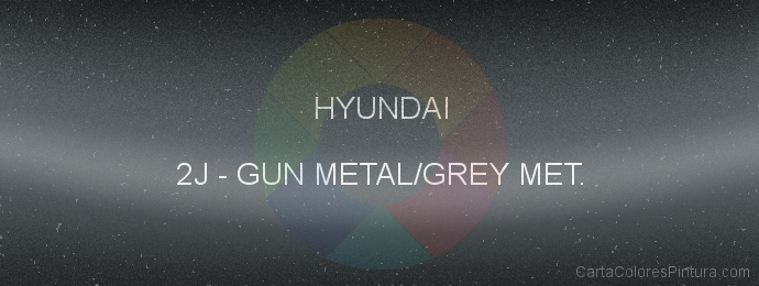 Pintura Hyundai 2J Gun Metal/grey Met.