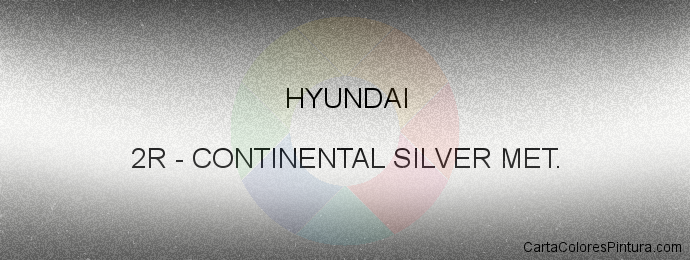 Pintura Hyundai 2R Continental Silver Met.