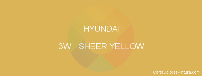 Pintura Hyundai 3W Sheer Yellow
