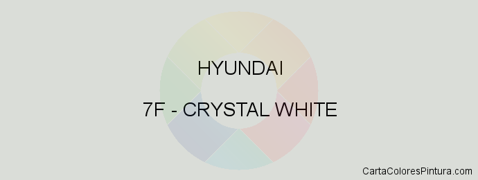Pintura Hyundai 7F Crystal White