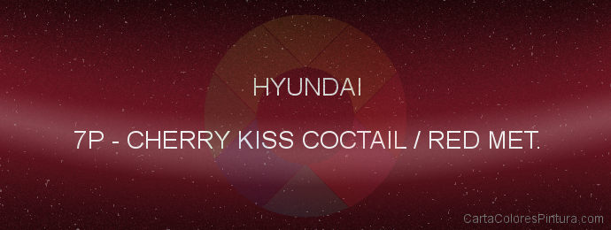 Pintura Hyundai 7P Cherry Kiss Coctail / Red Met.