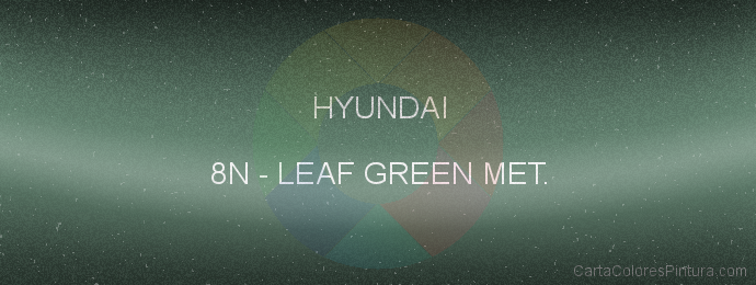 Pintura Hyundai 8N Leaf Green Met.
