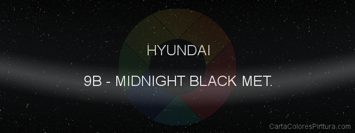 Pintura Hyundai 9B Midnight Black Met.