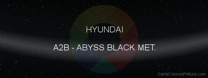 Pintura Hyundai A2B Abyss Black Met.