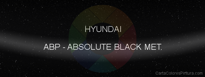Pintura Hyundai ABP Absolute Black Met.