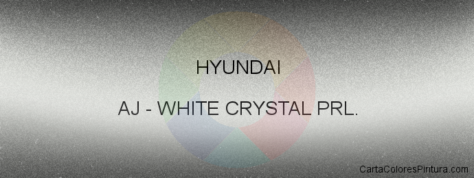 Pintura Hyundai AJ White Crystal Prl.