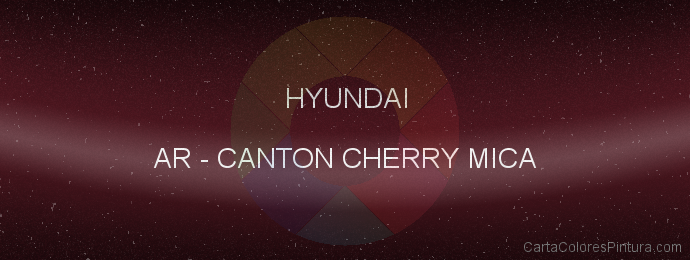 Pintura Hyundai AR Canton Cherry Mica