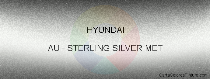 Pintura Hyundai AU Sterling Silver Met
