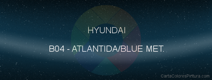 Pintura Hyundai B04 Atlantida/blue Met.
