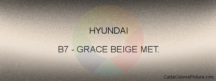Pintura Hyundai B7 Grace Beige Met.