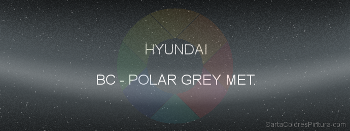 Pintura Hyundai BC Polar Grey Met.