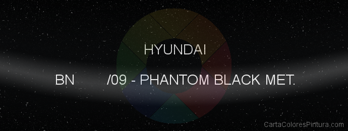 Pintura Hyundai BN /09 Phantom Black Met.