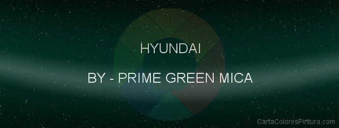 Pintura Hyundai BY Prime Green Mica