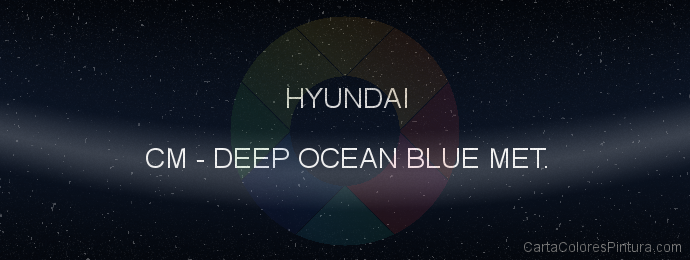 Pintura Hyundai CM Deep Ocean Blue Met.