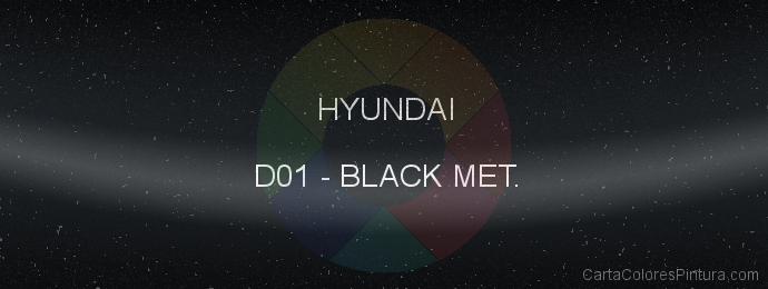 Pintura Hyundai D01 Black Met.