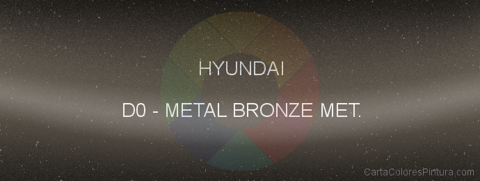 Pintura Hyundai D0 Metal Bronze Met.