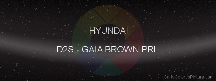Pintura Hyundai D2S Gaia Brown Prl.