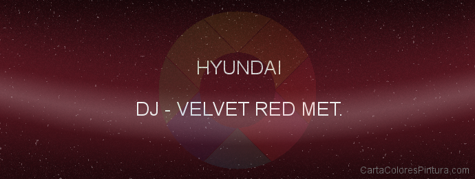 Pintura Hyundai DJ Velvet Red Met.