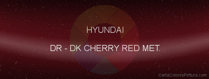 Pintura Hyundai DR Dk Cherry Red Met.