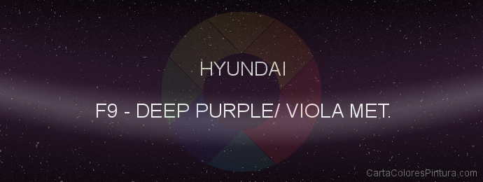 Pintura Hyundai F9 Deep Purple/ Viola Met.