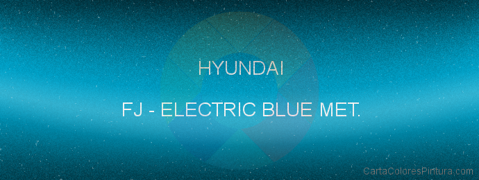 Pintura Hyundai FJ Electric Blue Met.
