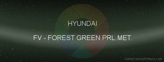 Pintura Hyundai FV Forest Green Prl.met.