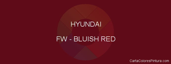 Pintura Hyundai FW Bluish Red