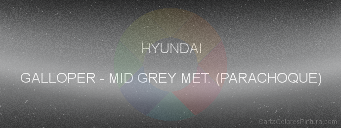 Pintura Hyundai GALLOPER Mid Grey Met. (parachoque)