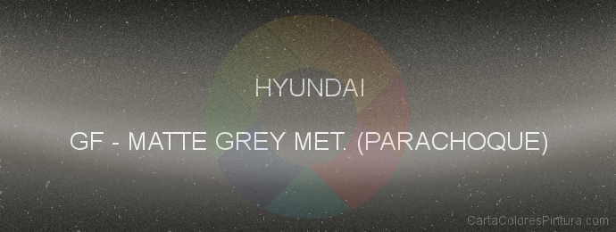 Pintura Hyundai GF Matte Grey Met. (parachoque)