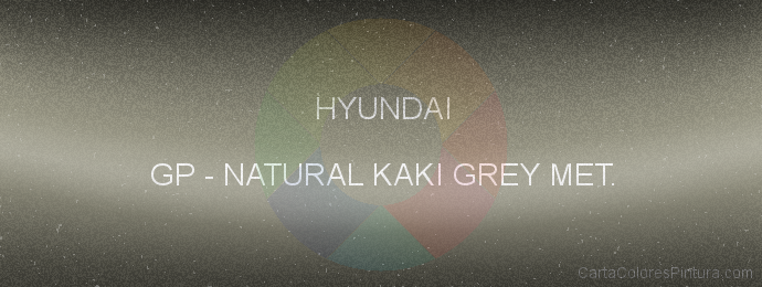 Pintura Hyundai GP Natural Kaki Grey Met.