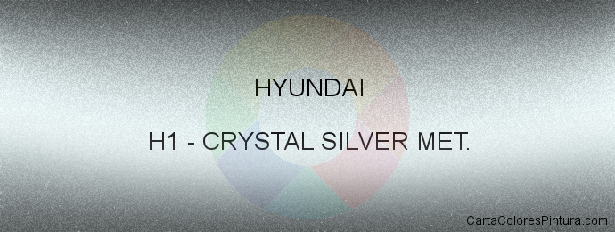 Pintura Hyundai H1 Crystal Silver Met.