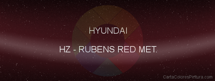 Pintura Hyundai HZ Rubens Red Met.