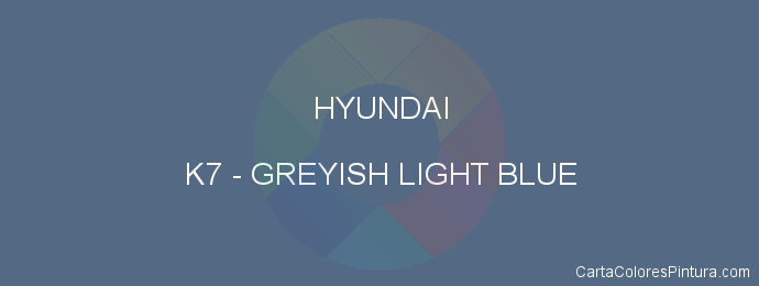 Pintura Hyundai K7 Greyish Light Blue