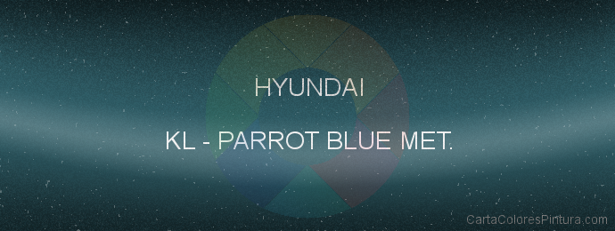 Pintura Hyundai KL Parrot Blue Met.