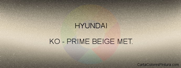 Pintura Hyundai KO Prime Beige Met.