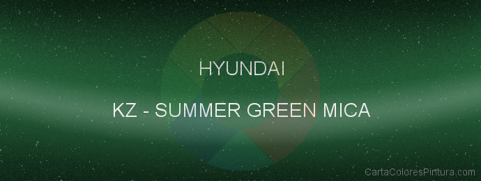 Pintura Hyundai KZ Summer Green Mica