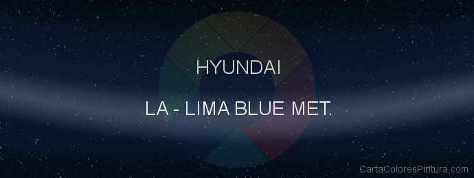 Pintura Hyundai LA Lima Blue Met.