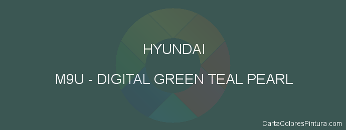 Pintura Hyundai M9U Digital Green Teal Pearl