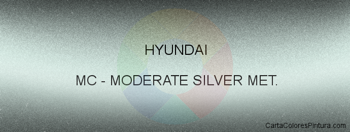 Pintura Hyundai MC Moderate Silver Met.