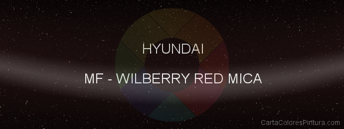 Pintura Hyundai MF Wilberry Red Mica