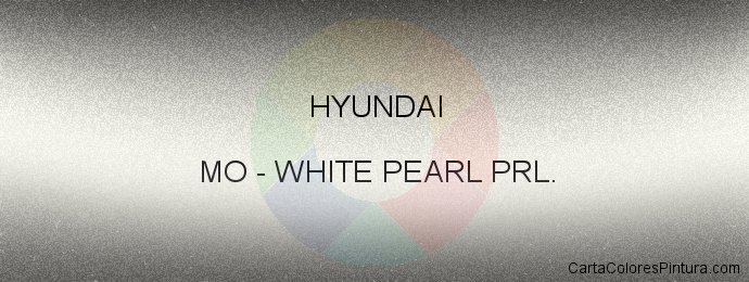 Pintura Hyundai MO White Pearl Prl.