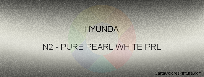 Pintura Hyundai N2 Pure Pearl White Prl.