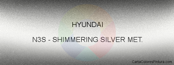 Pintura Hyundai N3S Shimmering Silver Met.