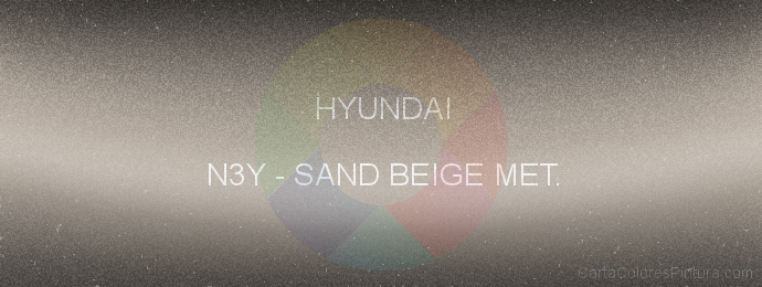 Pintura Hyundai N3Y Sand Beige Met.