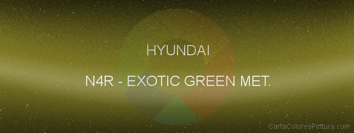 Pintura Hyundai N4R Exotic Green Met.