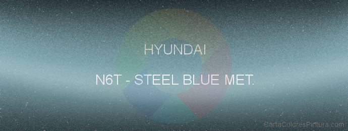 Pintura Hyundai N6T Steel Blue Met.