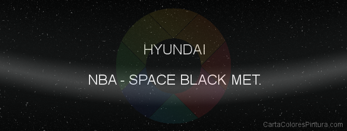 Pintura Hyundai NBA Space Black Met.