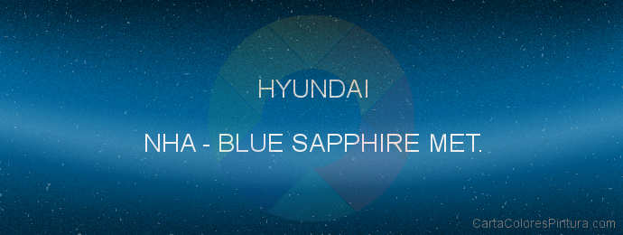Pintura Hyundai NHA Blue Sapphire Met.