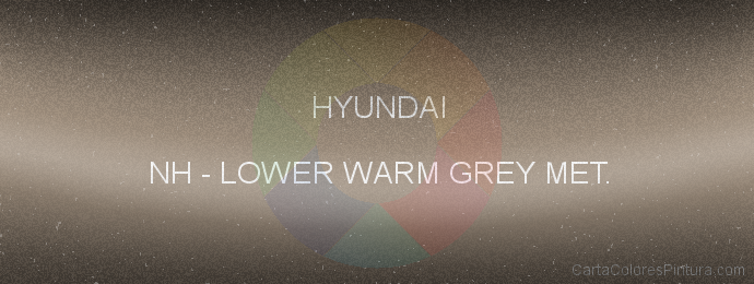 Pintura Hyundai NH Lower Warm Grey Met.